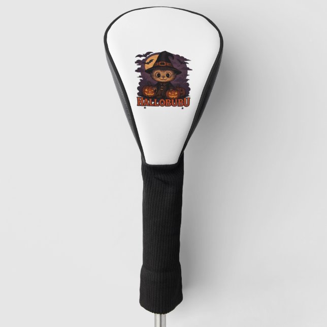 Halloween  Cat  Boo  Illustration Classic T-Shirt Golf Head Cover (Front)