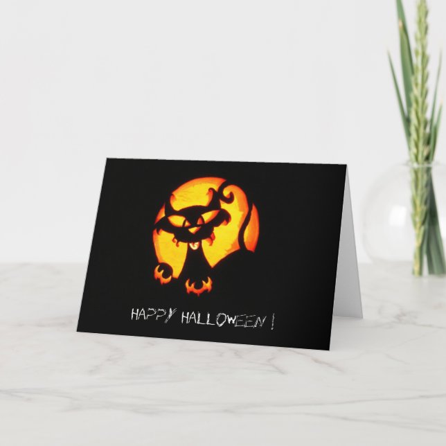 halloween cat card (Front)