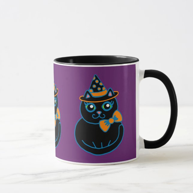 Halloween Cat Coffee Mug (Right)