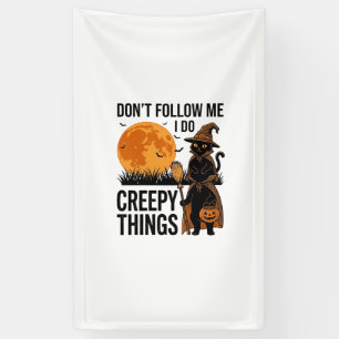 Halloween Cat Creepy Things Funny Witch_1 Banner