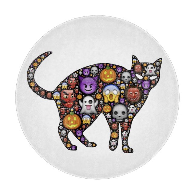 HALLOWEEN CAT CUTTING BOARD (Front)