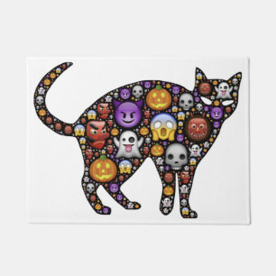 HALLOWEEN CAT DOORMAT
