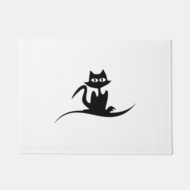 Halloween cat doormat (Front)