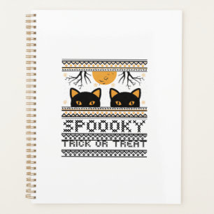 Halloween-Cat Eyes Spooky Trick or Treat Trendy Gr Planner