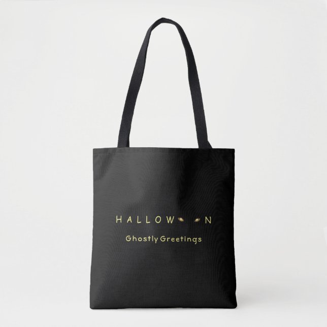 Halloween Cat Eyes Tote Bag (Front)