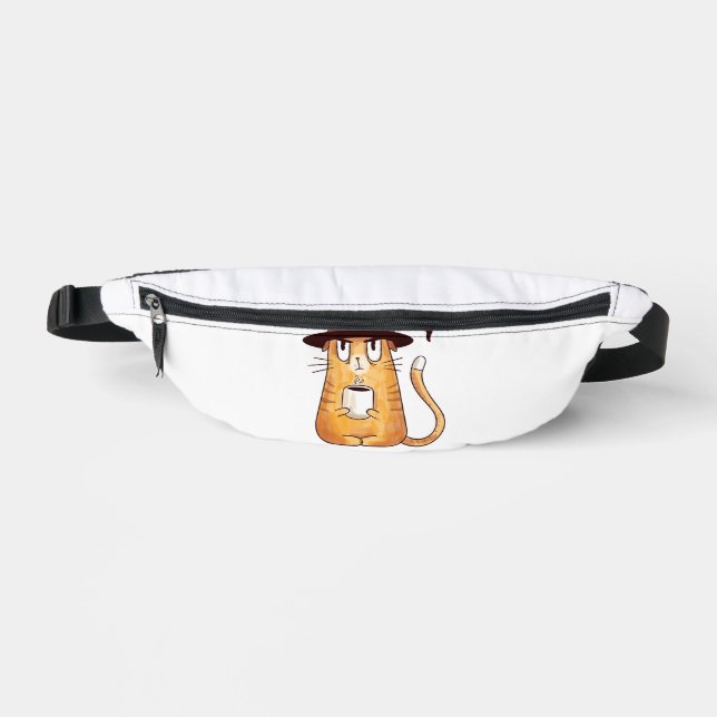 Halloween cat fanny pack (Front)