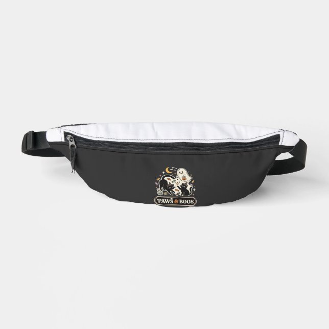 Halloween Cat Ghost Magic Fanny Pack (Front)