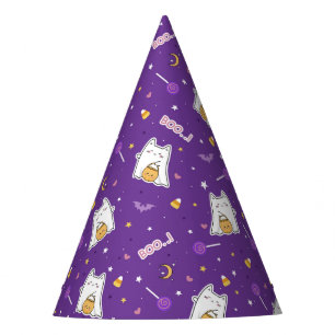 Halloween Cat Ghost Party Hat