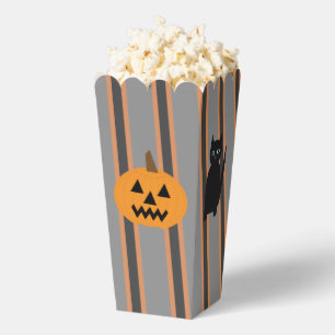 Halloween Cat Ghost Pumpkin Spider Web Popcorn  Favor Box