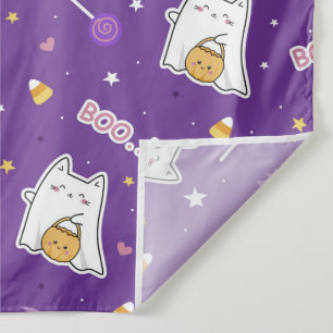 Halloween Cat Ghost Tapestry