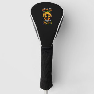 Halloween Cat Golf Head Cover