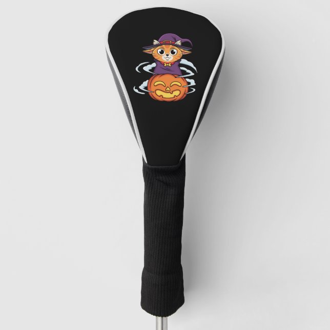 Halloween Cat                        Golf Head Cover (Front)