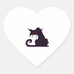 Halloween Cat                               Heart Sticker