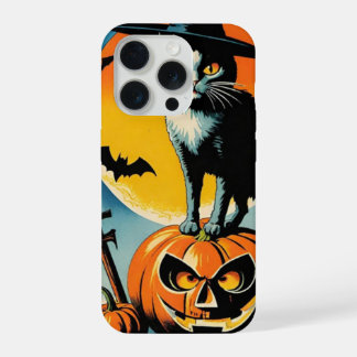 halloween cat iPhone 15 pro case