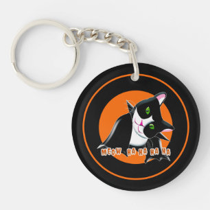 Halloween Cat Keychain