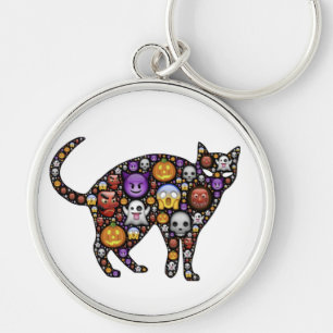HALLOWEEN CAT KEYCHAIN