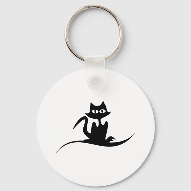 Halloween cat keychain (Front)