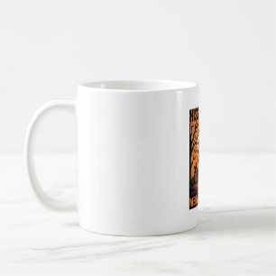 Halloween Cat Meow Spooky Vintage Witch House Coffee Mug