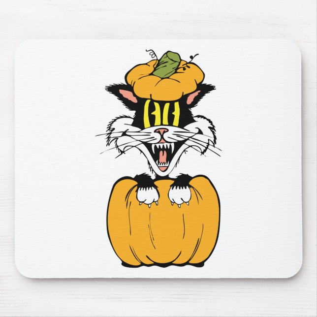 Halloween Cat Mouse Pad (Front)