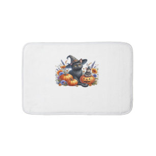 Halloween Cat Mouse Pumpkins T-Shirt Essential T-S Bath Mat