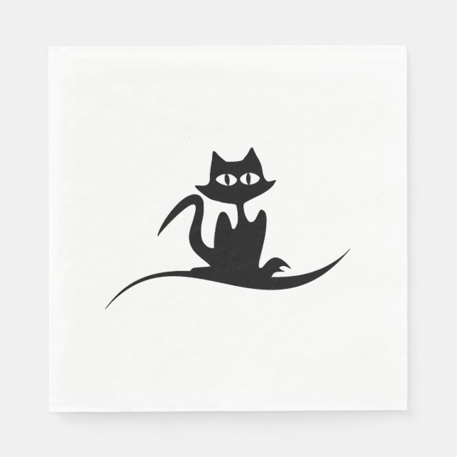 Halloween cat                          napkin (Front)
