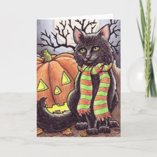 Halloween Cat notecard