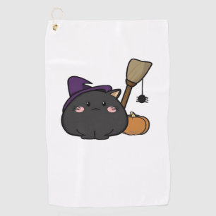 Halloween Cat Oversized T-Shirt Golf Towel