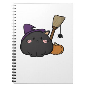 Halloween Cat Oversized T-Shirt Notebook