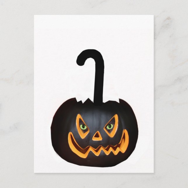 Halloween Cat Postcard (Front)