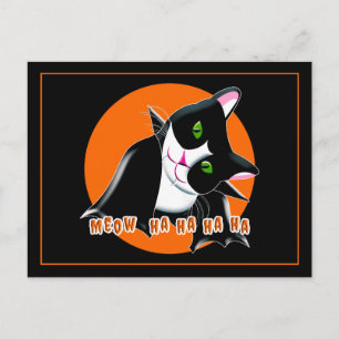 Halloween Cat Postcard