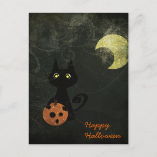 Halloween Cat Postcard