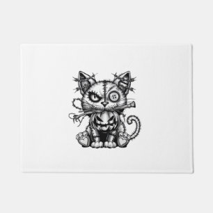 Halloween Cat Pumpkin Black Halloween Party Hallow Doormat