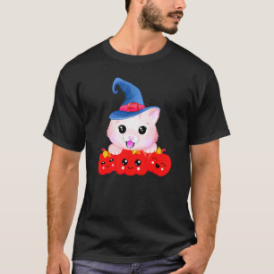Halloween Cat Pumpkin Costume Cute For Cat Lovers T-Shirt