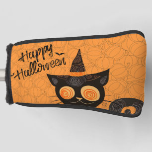 Halloween/cat/pumpkin/fall golf head cover
