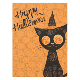 Halloween/cat/pumpkin/fall tablecloth