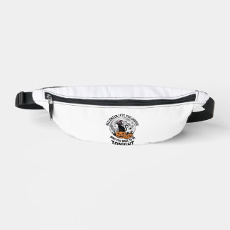 Halloween Cat Quote Spooky Pumpkin Witch Engraving Fanny Pack