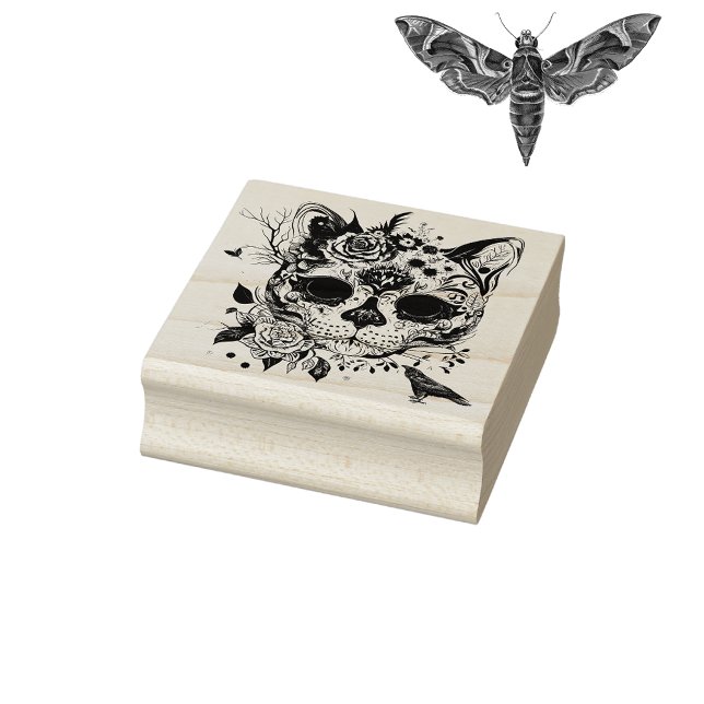 Halloween Cat Rubber Stamp (Creator Uploaded)