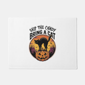 Halloween Cat Shirt for Spooky Cat Lover Gift_1 Doormat