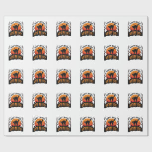 Halloween Cat Shirt Vintage Spooky Life Humor_1 Wrapping Paper