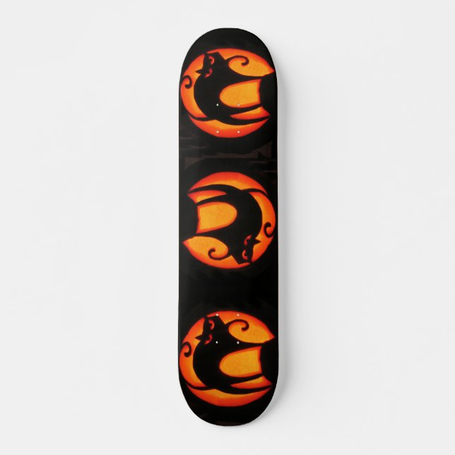 Halloween Cat Skateboard (Front)