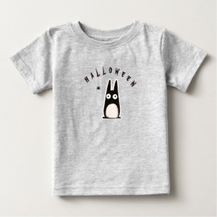 Halloween cat + spider, personalized baby T-Shirt