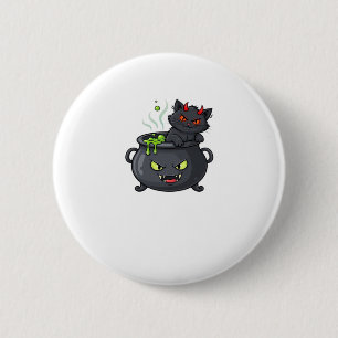 Halloween Cat  Spooky and Stylish Feline-Inspired  2 Inch Round Button