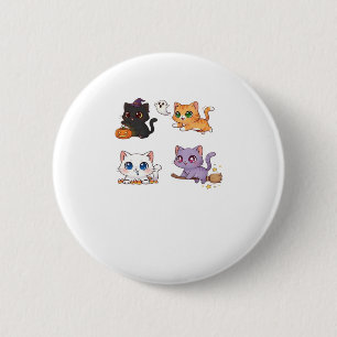 Halloween Cat  Spooky and Stylish Feline-Inspired  2 Inch Round Button