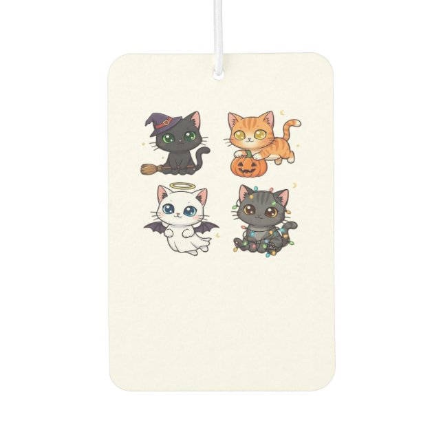 Halloween Cat  Spooky and Stylish Feline-Inspired  Air Freshener (Front)