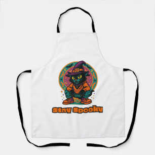 Halloween Cat  Spooky and Stylish Feline-Inspired  Apron