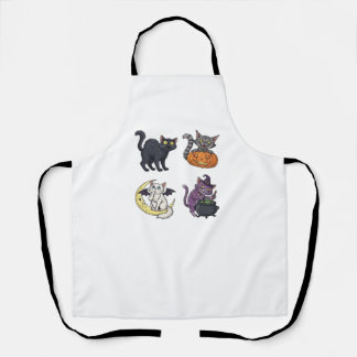 Halloween Cat  Spooky and Stylish Feline-Inspired  Apron