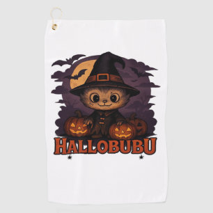 Halloween Cat Spooky and Stylish Feline-Inspired Golf Towel