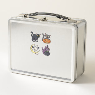 Halloween Cat Spooky and Stylish Feline-Inspired Metal Lunch Box