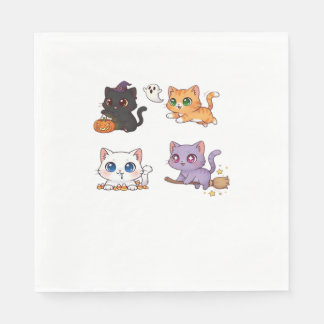 Halloween Cat  Spooky and Stylish Feline-Inspired  Napkin