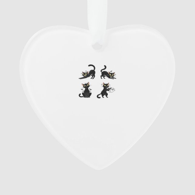 Halloween Cat  Spooky and Stylish Feline-Inspired  Ornament (Front)